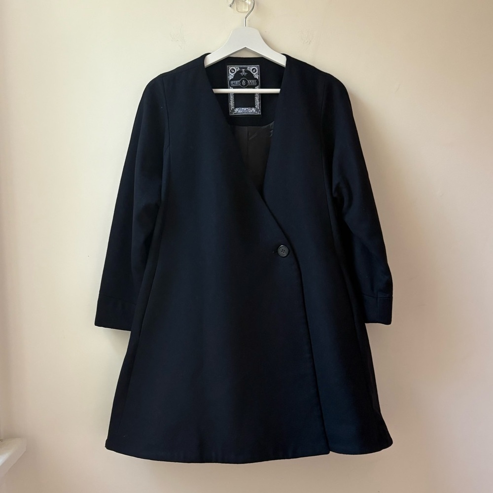 Cecilia Hammarborg Black Swing Coat​ - Picture 3 of 13